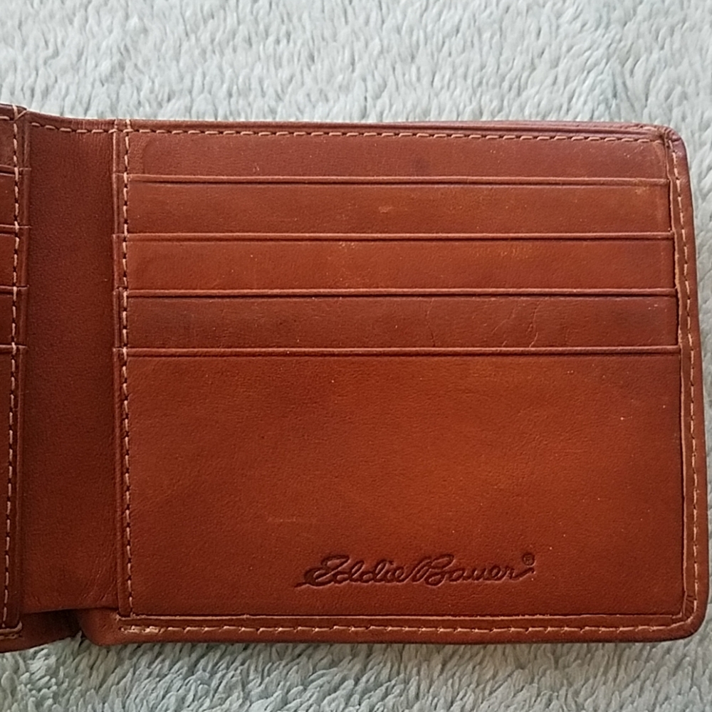 Genuine leather brown wallet